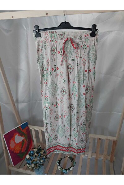 aryam butik Women's High Waist Authentic Patterned Loose Cut Summer Loose Poc...