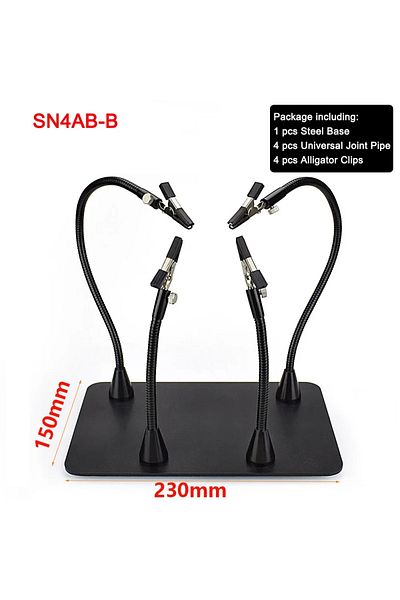 Choice Dc 5v N-6pcf-bk2 Newacalox Pcb Fixture Clips Soldering Holder Third Hand Tool Magnetic Flexible Help