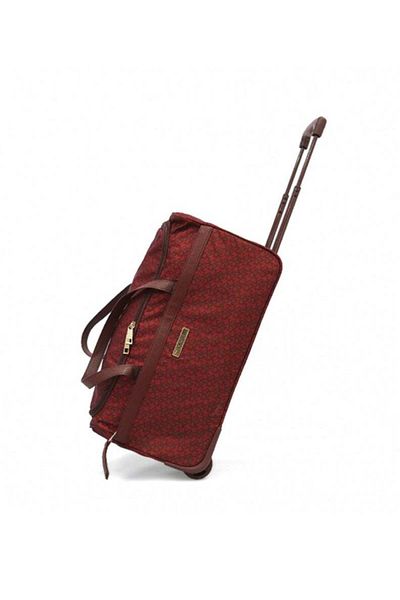 Dkny Vintage Signature Wheels Duffle Bag for Unisex | Ultra Lightweight Wheels