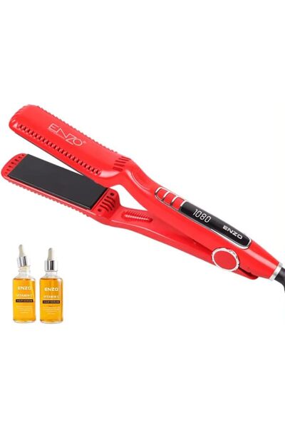 Enzo Professional ENZO EN-9903 Keratin Hair Straightener (RED) - Intl Version