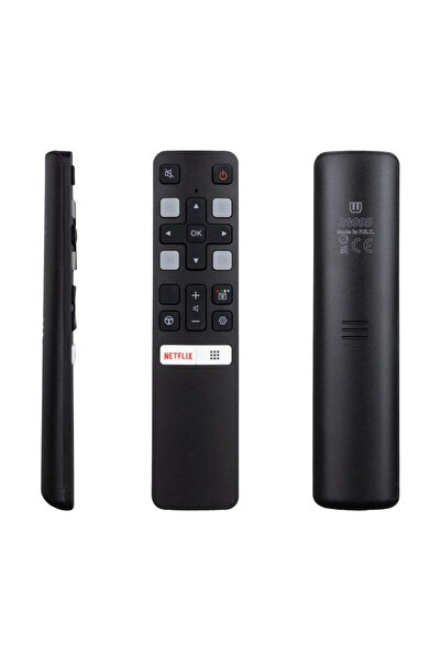 Powermaster WEKO KL SES KOMUTSUZ  TCL RC 802V FMR1 50 - 55 ANDROID TV NETFLIX TUŞLU AKILLI LCD LED TV KUMANDA