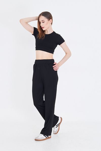 Zuzu Women's Modal Fabric Double Crop Set