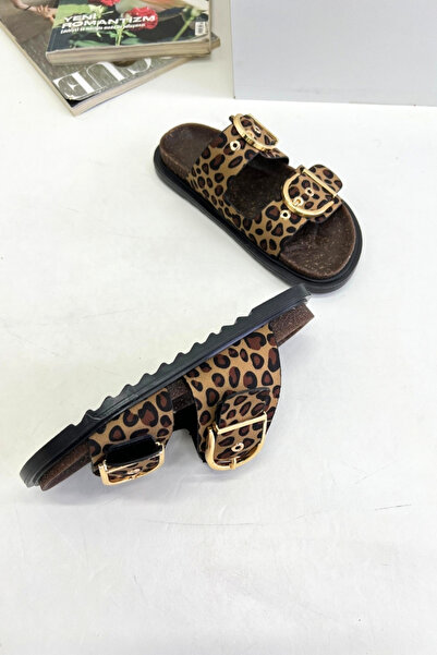 inizio Анатомічна підошва з леопардовим принтом, жіночі тапочки SV41