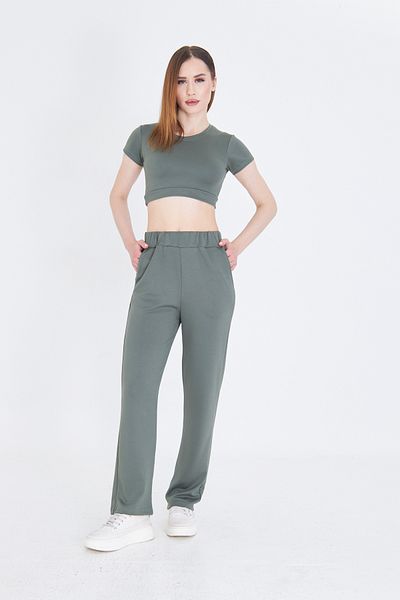 Zuzu Women's Modal Fabric Double Crop Set