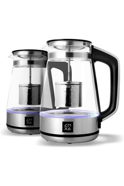 cmxa Pack of Two 1800/2000 Watts Tea Maker Kettle with Temperature Control, 1.5 Liter Capacity