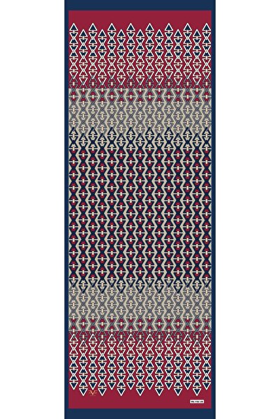 19V69 ITALIA Desenli Kesik Elyaf Seri Şal Askısı Ve Hediyelik Seti Ile Birlik...