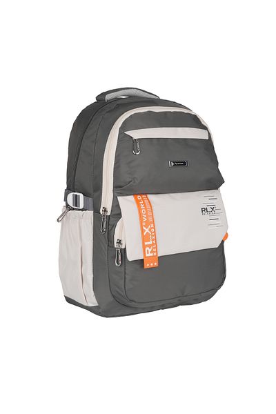 Relaxion Anthracite 2059 Waterproof Lined Fabric Backpack