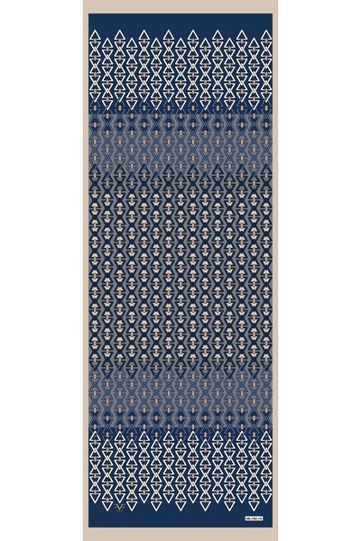 19V69 ITALIA Desenli Kesik Elyaf Seri Şal Askısı Ve Hediyelik Seti Ile Birlik...