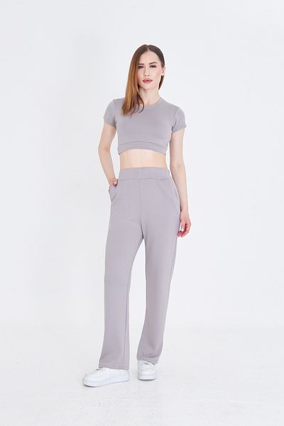 Zuzu Women's Modal Fabric Double Crop Set