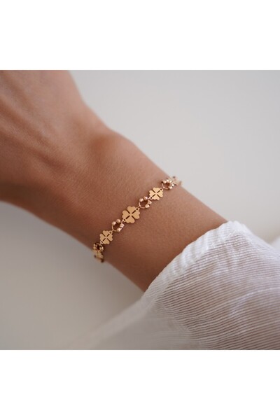 ALTINTAŞ KUYUMCULUK 22 Ayar Dorikalı Yonca Altın Bileklik