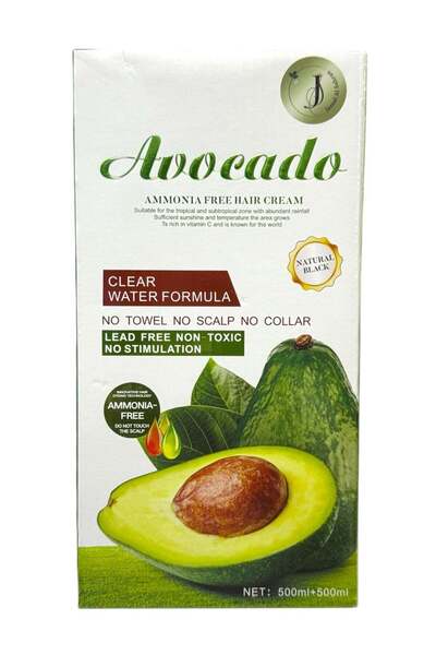 Apple Blossom Naturals Natural Avocado Black Hair Color Cream Ammonia Free 1000ml