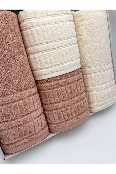 AYHANHOME 4-Piece Boxed Bath Towel Set 2 Pieces 50X90-2 Pieces 90X150