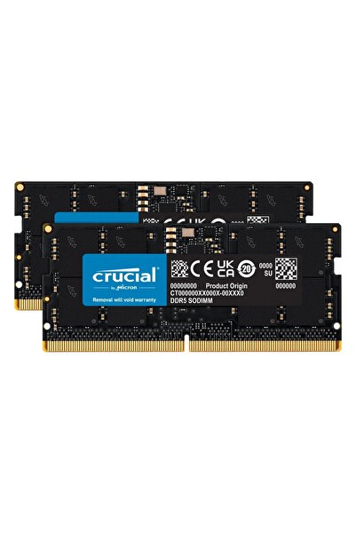 Crucial Ct2K32G56C46S5 64Gb (2X32Gb) Ddr5 5600Mhz Cl46 Notebook Memory