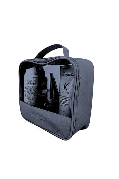 Smyak Makeup Bag Makeup Supplies Organizer with Clear Panels 22X20 cm