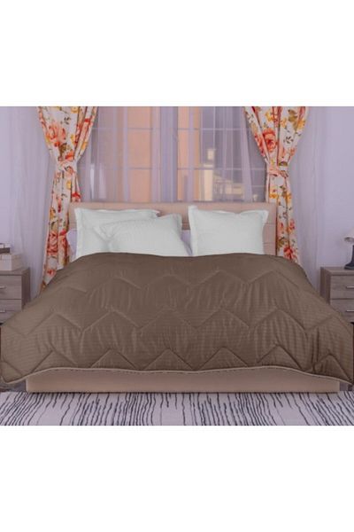 Pucioasa Winter Wool Quilt Polycotton 140X210cm, Pucioasa, Brown