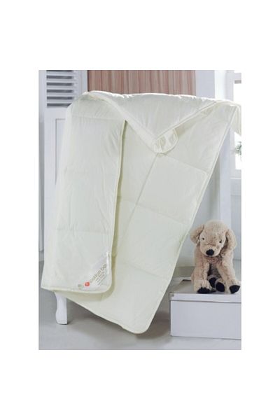 Cotton Box Baby quilt with wool filling, Cotton Box, 95x145 cm, Ecru