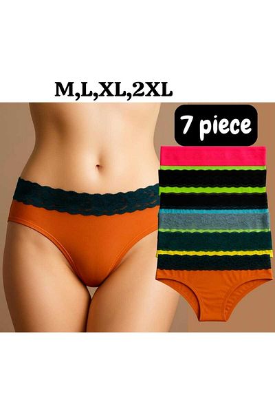 essentialneedsforall V SECRET MULTICOLORED WOMEN PANTS 7 IN A PACK