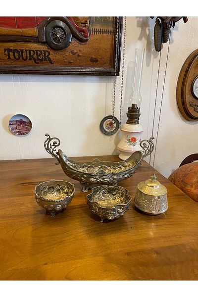 ANTİKA AYAL Antique Gondola and Sugar Bowls