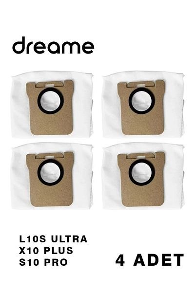 Kleen Dreame L10S Ultra X10 Plus S10 Pro Compatible Dust Bag 4 Pieces