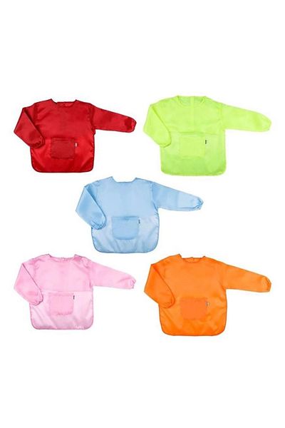 PRATİKOBA Nova Color Student Work Painting Apron Pink Color 1 Piece