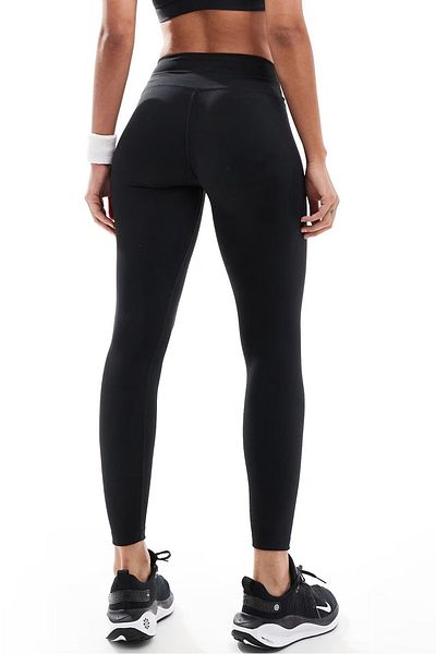 Nike One Women's High Rise Full Length Women's High Waist Reflective Pocket Training Leggings Black