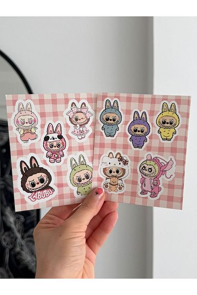 Planet Butik Labubu Sheet 2 Sheet Sticker