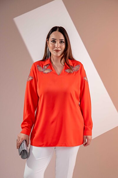 Roxxlen 1122502 Bluză Damla Stoned