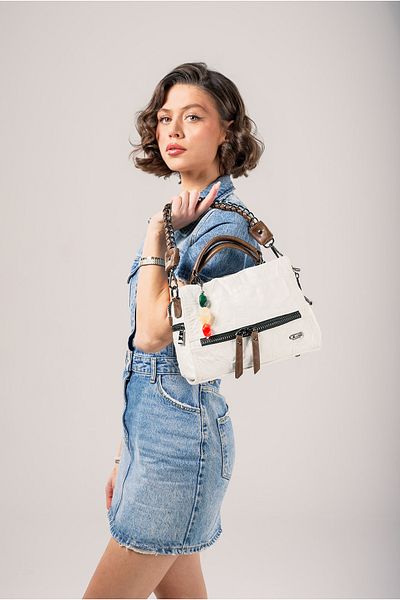 ÇÇS Ççs Women's Shoulder Bag Ccs18030 White