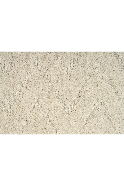 Raschel Carpet Moopy Oval Krem Bukleli Yumuşak Zikzak Dokuma Yolluk Halı Salon Halısı LP6497_KREM
