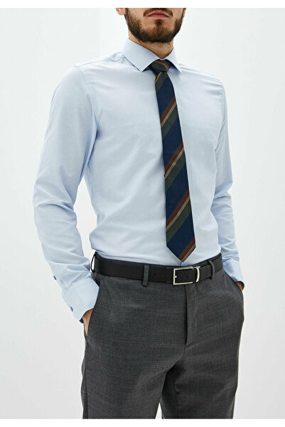 Zikuv Ανδρικό πουκάμισο Basic Slim Fit που μπορεί να σιδερώσει και να απομακρύνει τον ιδρώτα