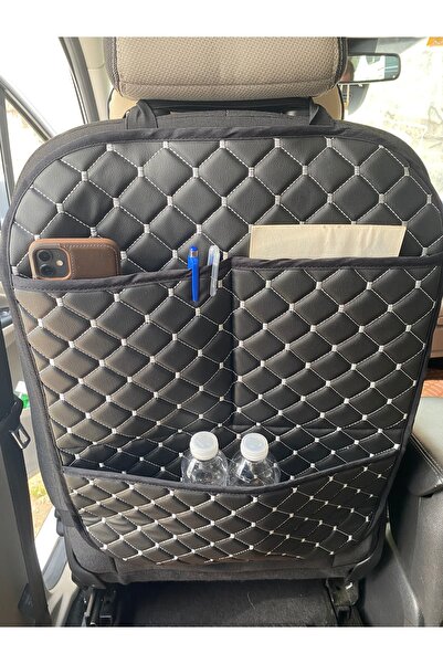 rebols Organizator din piele artificială pentru spătarul scaunului auto, acce...