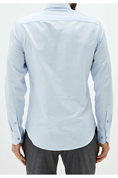 Zikuv Ανδρικό πουκάμισο Basic Slim Fit που μπορεί να σιδερώσει και να απομακρύνει τον ιδρώτα