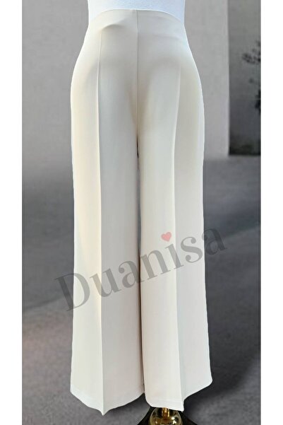 Sentez Short Wide Leg Trousers with Elastic Back Z-5386
