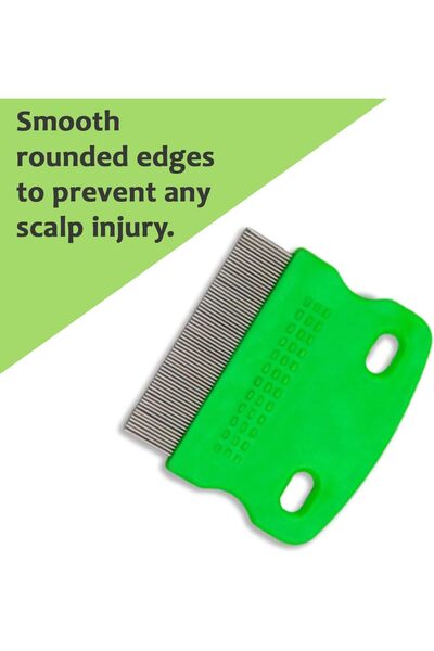 LA PERLA TECH Pet Comb Flea Professional Stainless Steel Dense Round Teeth Anti-Scratch Dogs Cats Grooming Tool