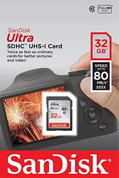SanDisk 32GB Ultra SDHC UHS-I Card - SDSDUNC-032G-GN6IN