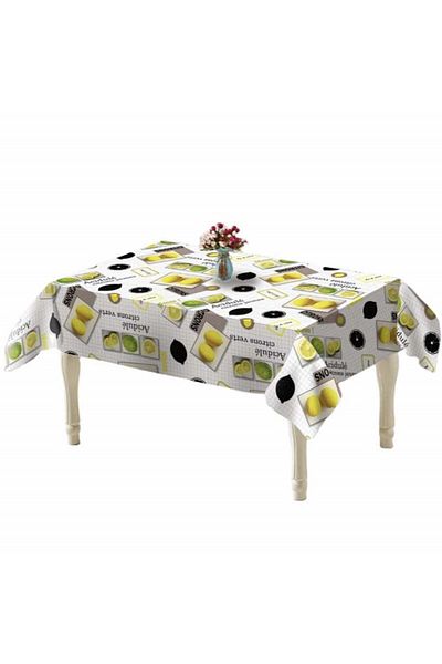 PUFO Față de masă din pânză de mușchi Lemon Time, 140 x 140 cm