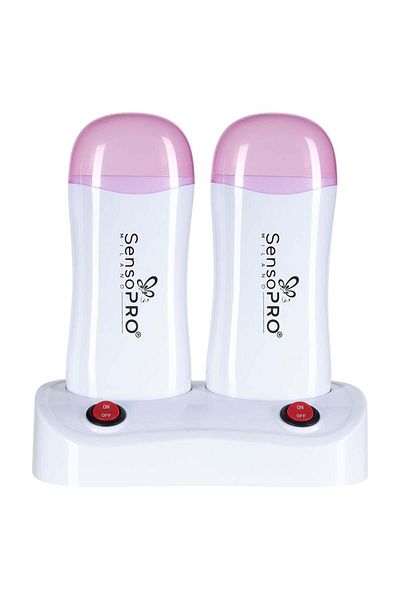 SensoPRO Milano Double Wax Heater With Stand Wax Expert Duo, Pink