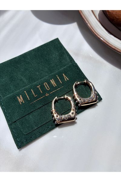 Miltonia Gold Detailed Tarnish-Free Earrings