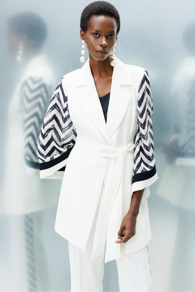 Moda İlgi Premium Stylish Ecru Women's Jacket