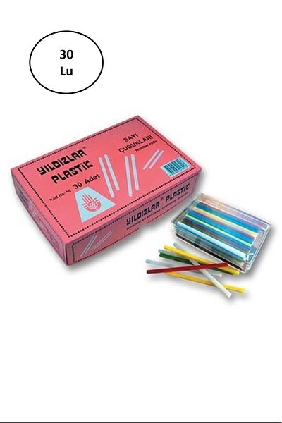 Yıldızlar Plastic Number Stick Box of 30