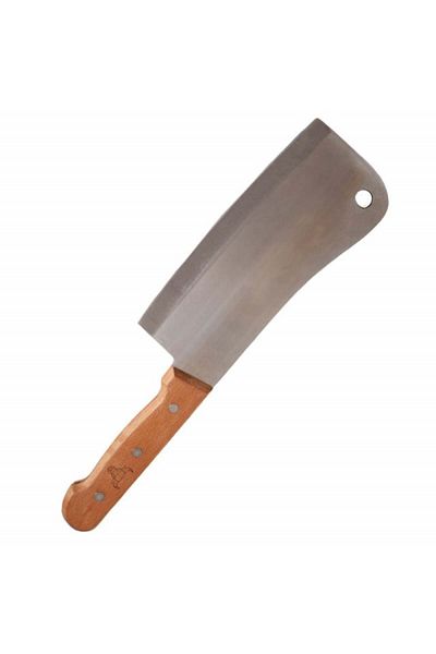PUFO Satâr de bucătărie din oțel inoxidabil și mâner din lemn, 32 cm