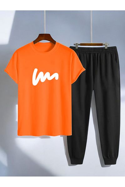 uyguntarz Σετ αθλητικής φόρμας Unisex W Text Printed Tshirt