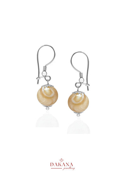 DAKANA JEWELLERY Sertifikalı Doğal Taş Kova Burcu Gümüş Küpe