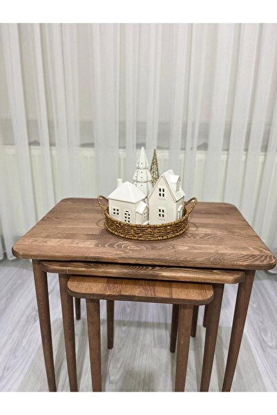 SAMMWOOD %100 DOĞAL AHŞAP MASİF ZİGON SEHPA