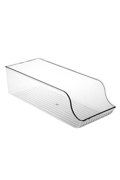 PUFO Cutie organizator pentru frigider sau dulap pentru depozitarea dozelor de suc, bere, 34 cm