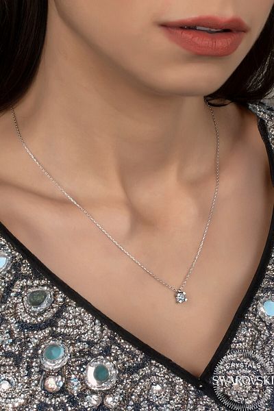 Swaroski Zirconia Solitaire Women's Necklace - Timeless and Classic Style