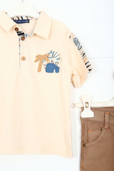 xo kids moda Boy's Top and Bottom Shorts Set 1-5 Years 6217