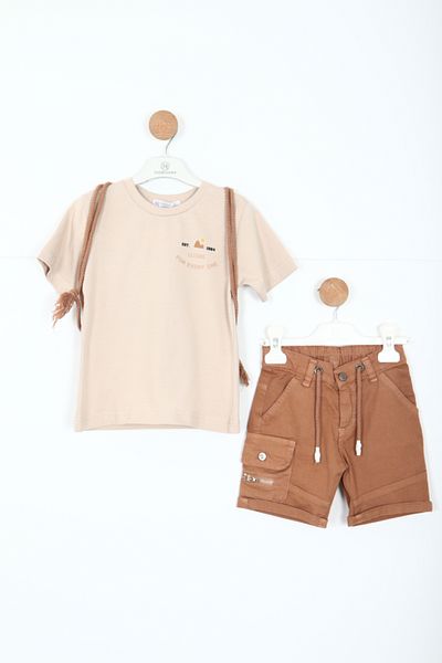 xo kids moda Male Child Bottom Top Shorts Suit 2-7 Years 3150