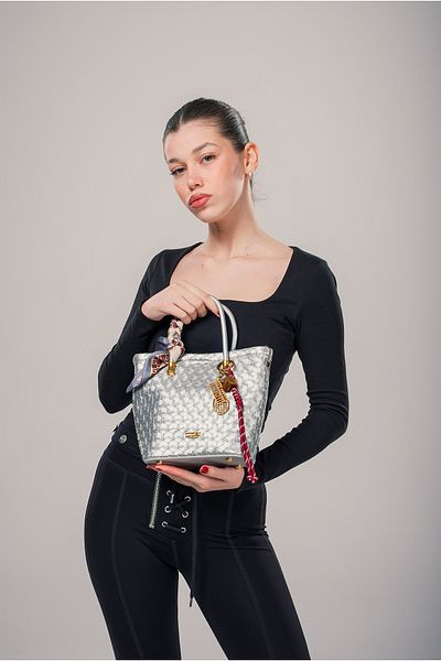 ÇÇS Ççs Women's Shoulder Bag Ccs18044 Silver