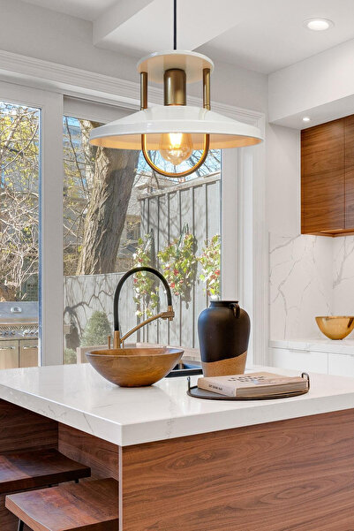 AG LightDesign Beyaz Sarkıt Avize Yatak Odası Salon Mutfak Koridor Şık Lamba ...